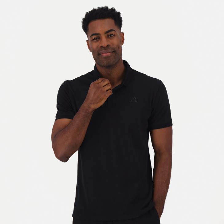 kleding LDBJ129 Heren Le Coq Sportif polo zwart