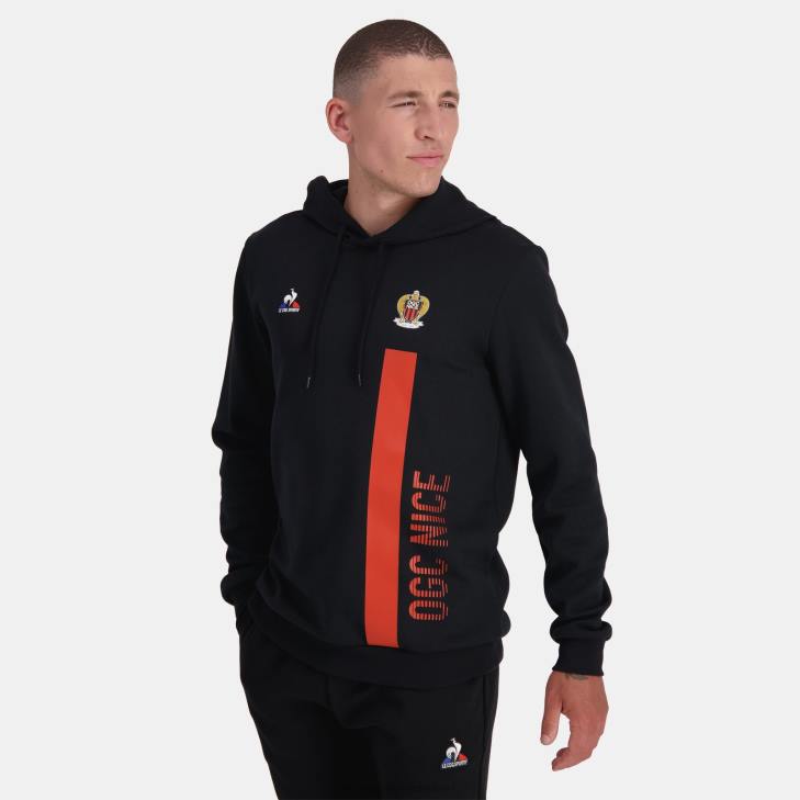 kleding LDBJ15 Heren Le Coq Sportif sweatshirt met capuchon zwart