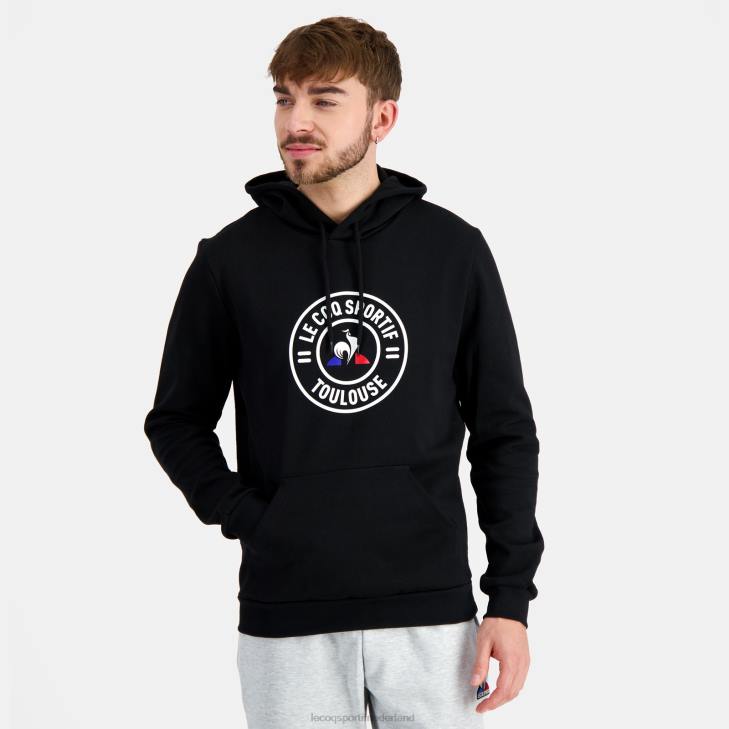kleding LDBJ40 Heren Le Coq Sportif sweatshirt met capuchon zwart