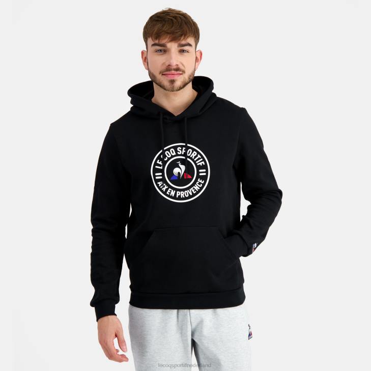 kleding LDBJ46 Heren Le Coq Sportif sweatshirt met capuchon zwart