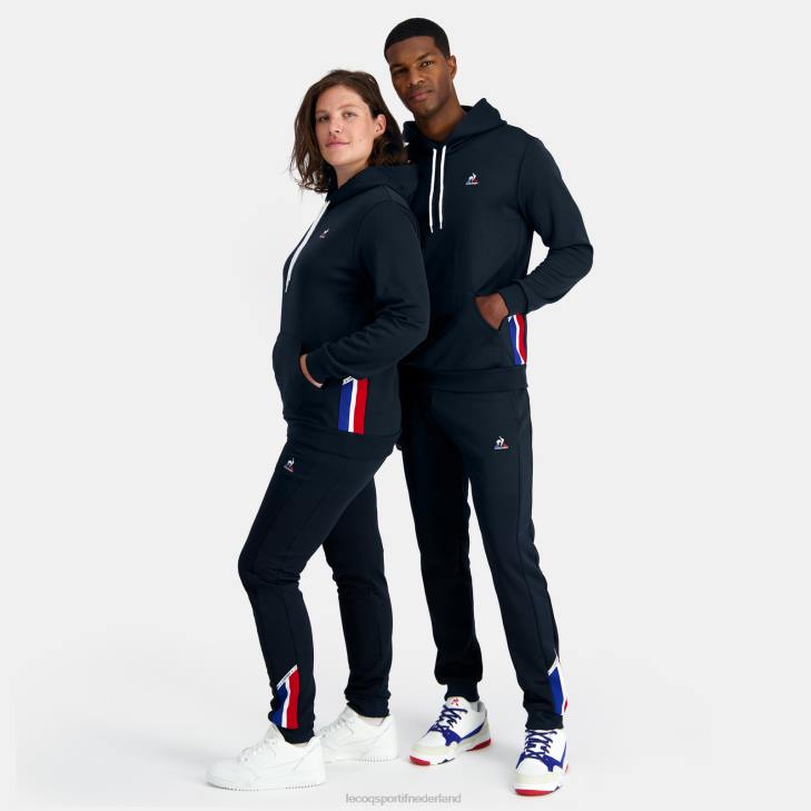 kleding LDBJ4 Heren Le Coq Sportif sweatshirt met capuchon blauw