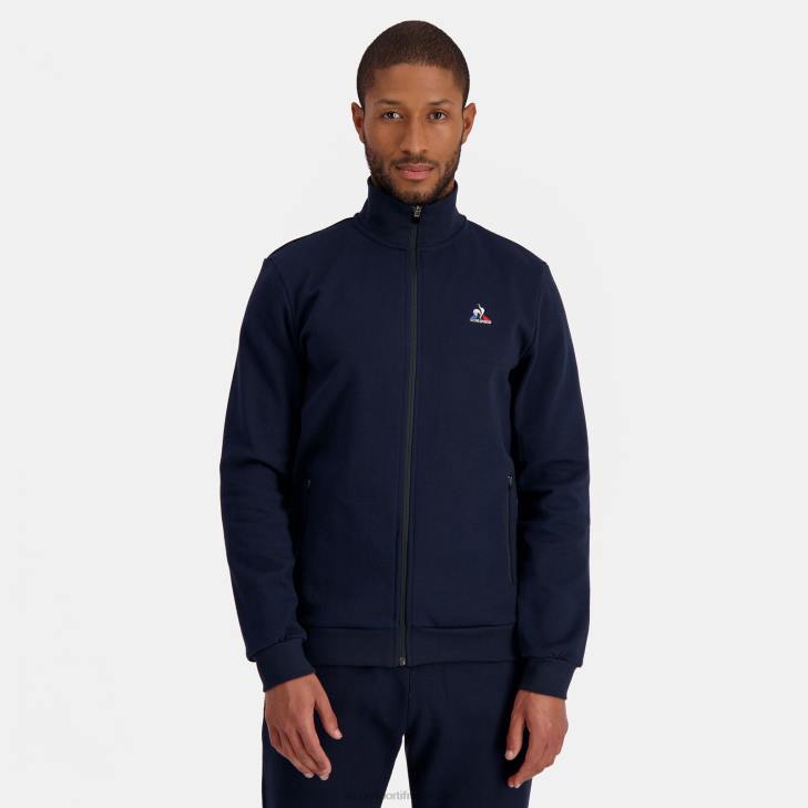 kleding LDBJ50 Heren Le Coq Sportif sweatshirt met rits blauw