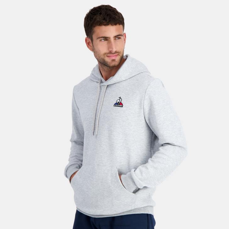 kleding LDBJ63 Heren Le Coq Sportif sweatshirt met capuchon grijs