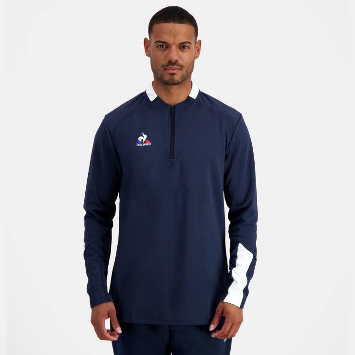 kleding LDBJ75 Heren Le Coq Sportif sweatshirt blauw