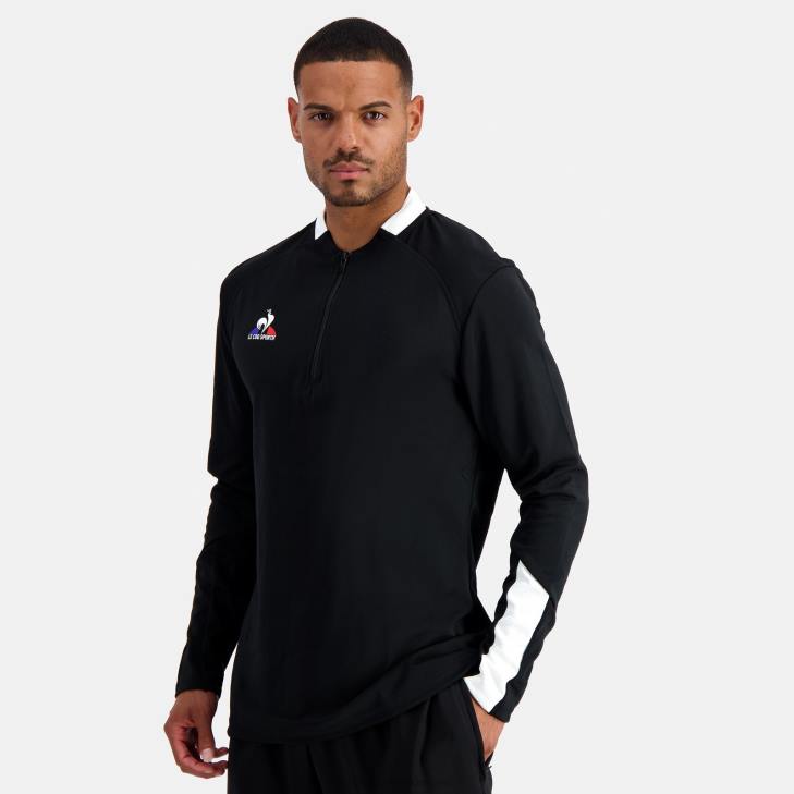kleding LDBJ76 Heren Le Coq Sportif sweatshirt zwart