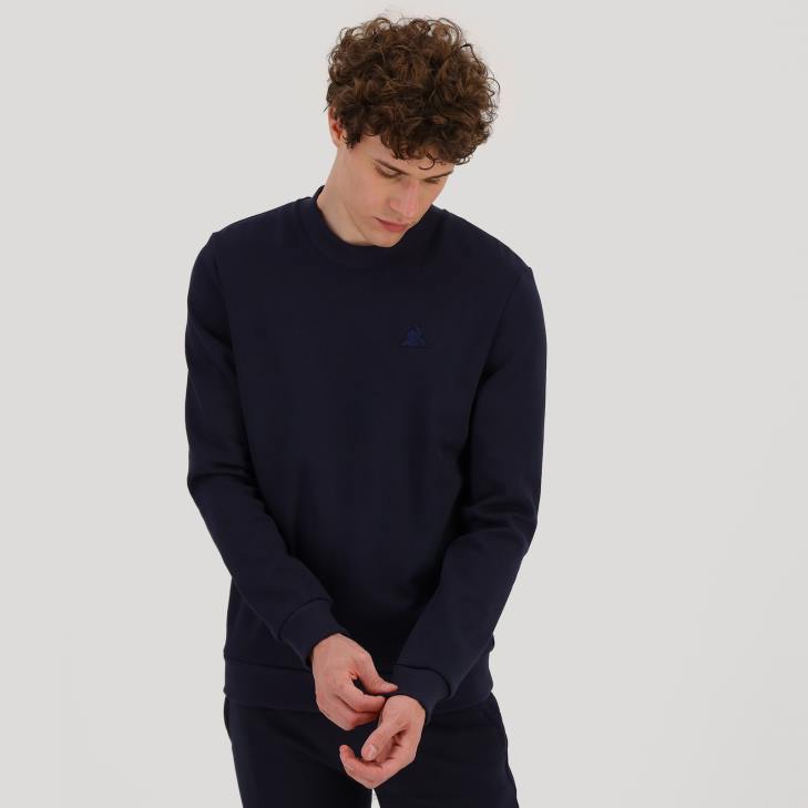 kleding LDBJ80 Heren Le Coq Sportif sweatshirt blauw