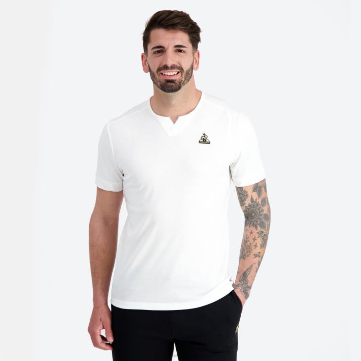 kleding LDBJ147 Heren Le Coq Sportif mode t-shirt wit
