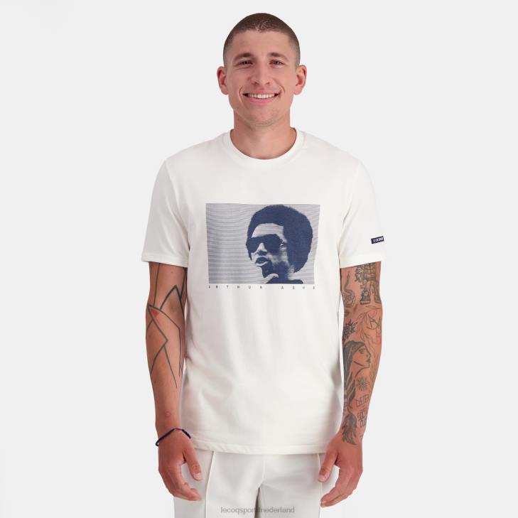 kleding LDBJ159 Heren Le Coq Sportif mode t-shirt wit