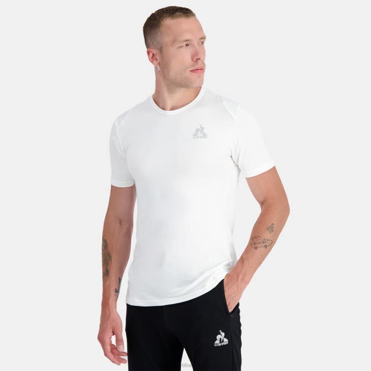 kleding LDBJ176 Heren Le Coq Sportif mode t-shirt wit