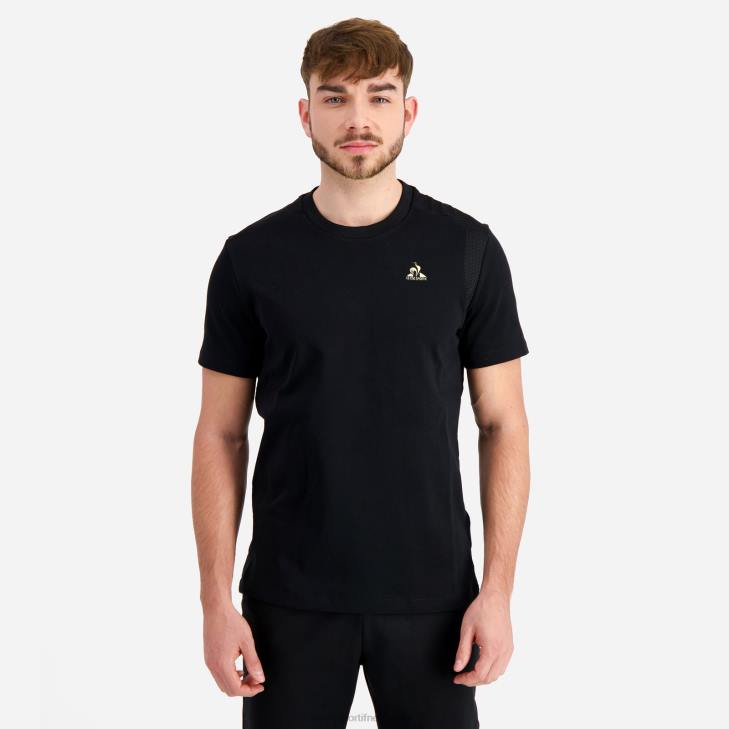 kleding LDBJ185 Heren Le Coq Sportif t-shirt zwart