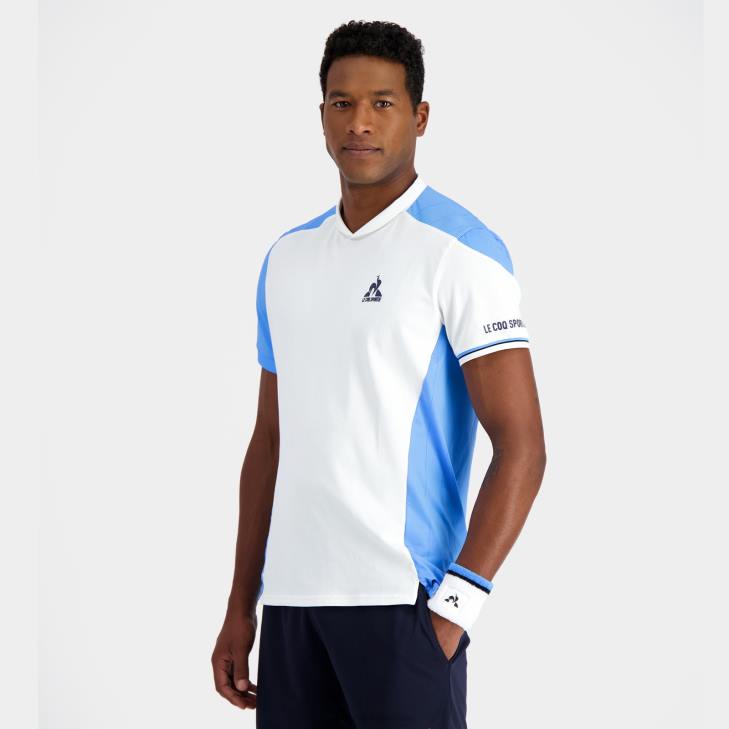 kleding LDBJ212 Heren Le Coq Sportif t-shirtje wit