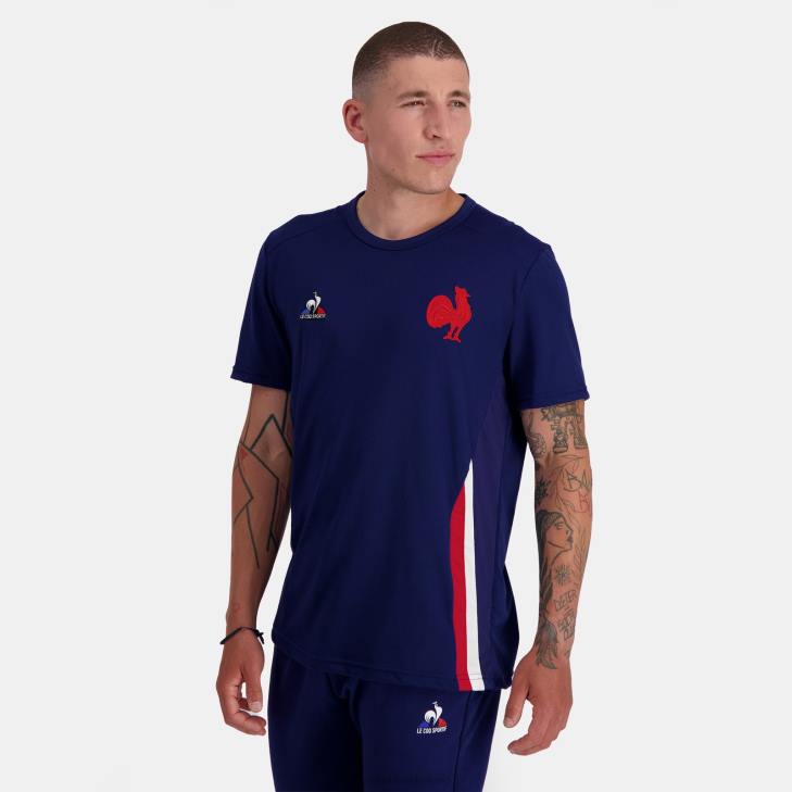 kleding LDBJ216 Heren Le Coq Sportif t-shirtje blauw