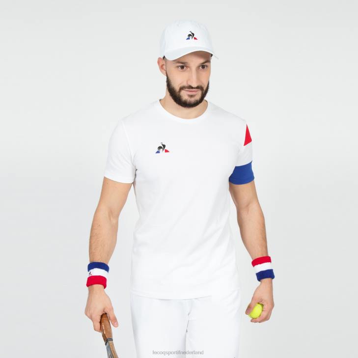 kleding LDBJ497 Heren Le Coq Sportif t-shirtje wit