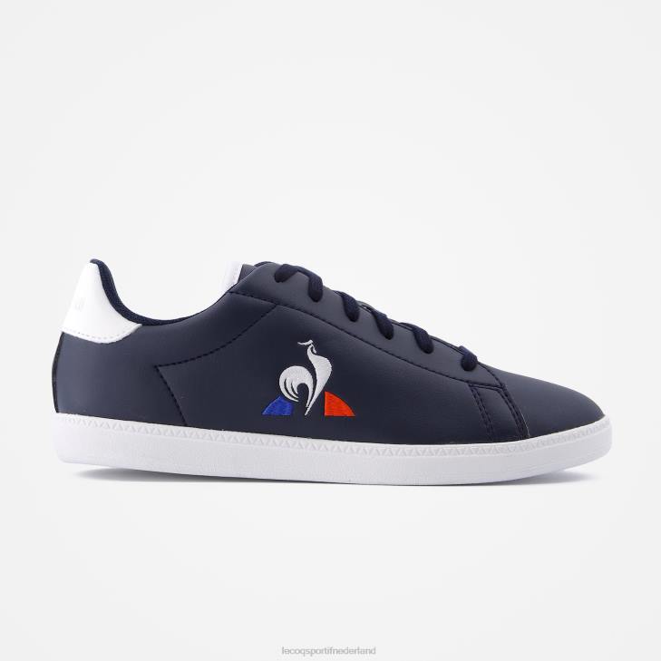 schoenen LDBJ688 kinderen Le Coq Sportif schoen courtset junior blauw