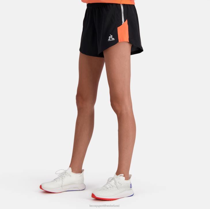 kleding LDBJ321 vrouwen Le Coq Sportif korte broek zwart