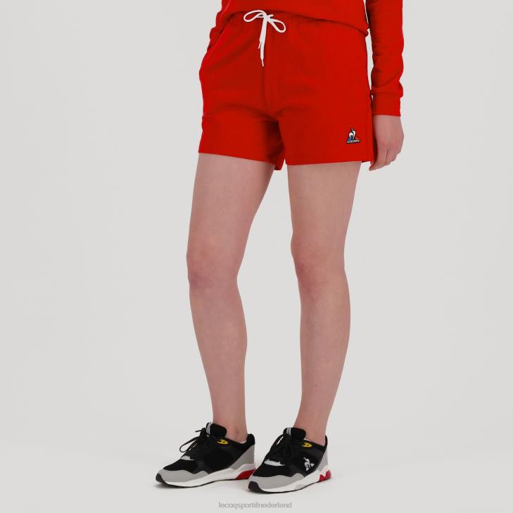 kleding LDBJ611 vrouwen Le Coq Sportif korte broek rood