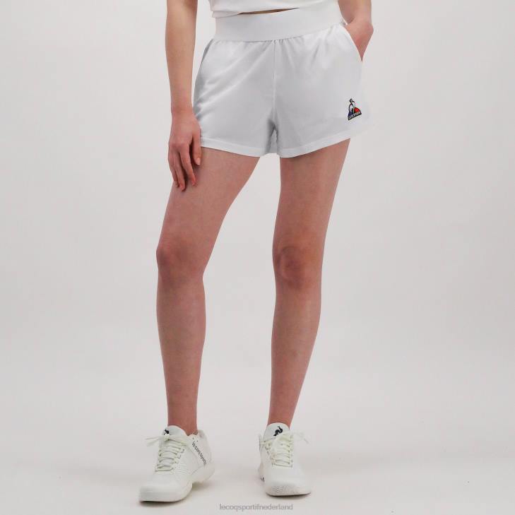 kleding LDBJ614 vrouwen Le Coq Sportif korte broek wit