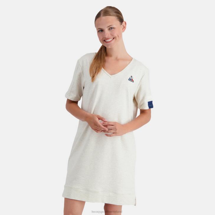 kleding LDBJ365 vrouwen Le Coq Sportif jurk beige