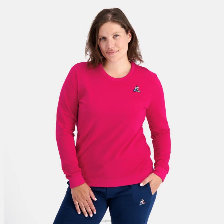 kleding LDBJ313 vrouwen Le Coq Sportif sweatshirt rood