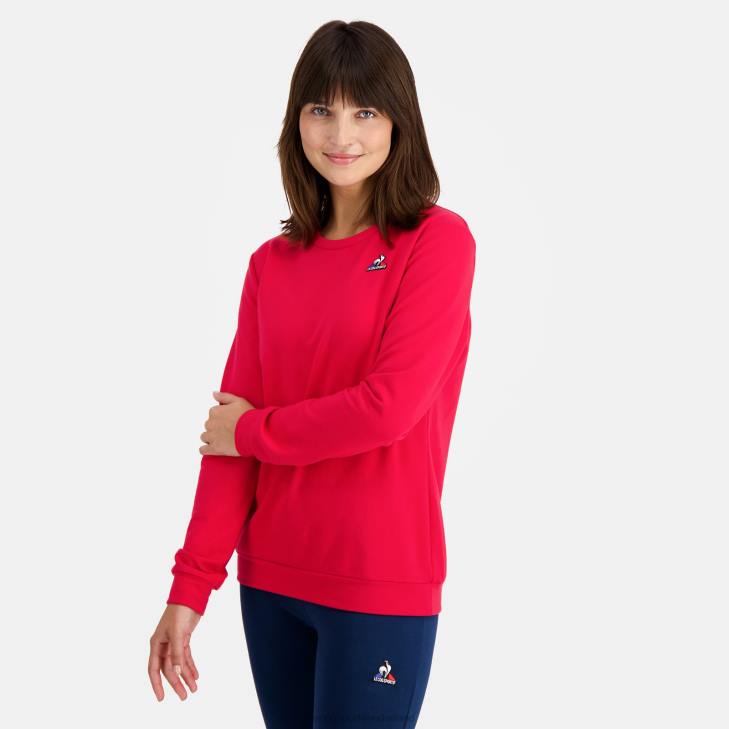 kleding LDBJ595 vrouwen Le Coq Sportif sweatshirt rood