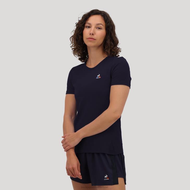 kleding LDBJ602 vrouwen Le Coq Sportif t-shirtje blauw