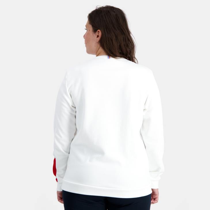 kleding LDBJ1 Heren Le Coq Sportif sweatshirt wit