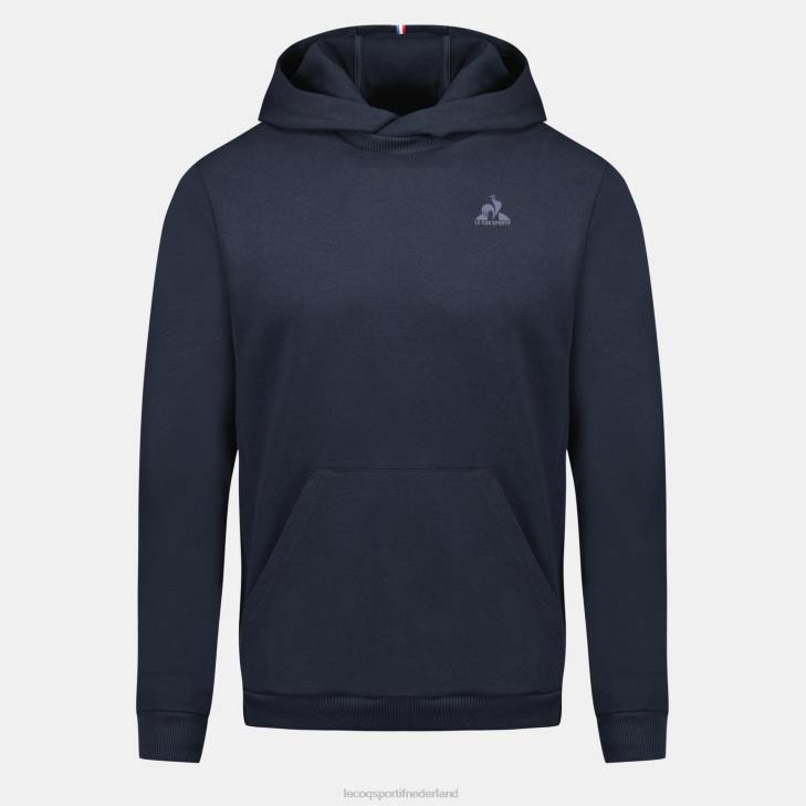 kleding LDBJ11 Heren Le Coq Sportif sweatshirt met capuchon blauw