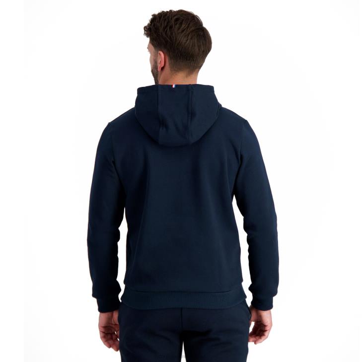 kleding LDBJ11 Heren Le Coq Sportif sweatshirt met capuchon blauw