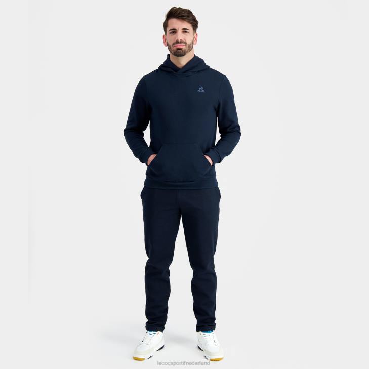 kleding LDBJ11 Heren Le Coq Sportif sweatshirt met capuchon blauw