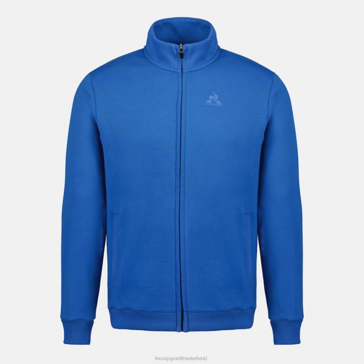 kleding LDBJ12 Heren Le Coq Sportif sweatshirt met rits blauw