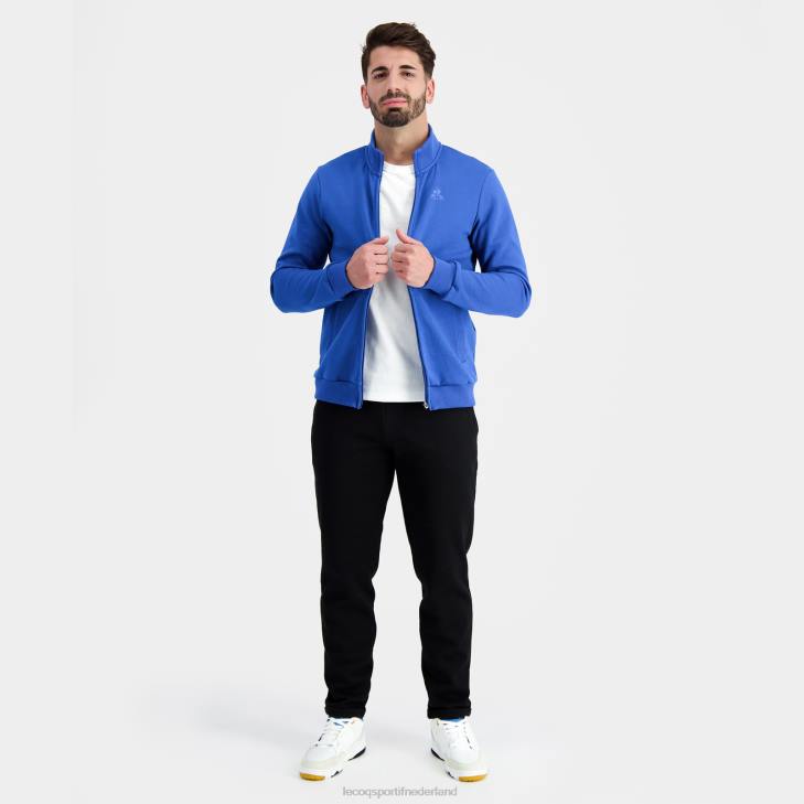 kleding LDBJ12 Heren Le Coq Sportif sweatshirt met rits blauw