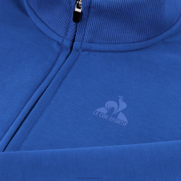 kleding LDBJ12 Heren Le Coq Sportif sweatshirt met rits blauw