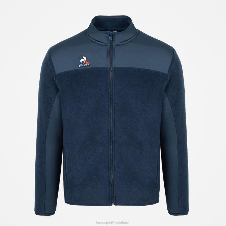 kleding LDBJ122 Heren Le Coq Sportif polaire jas blauw