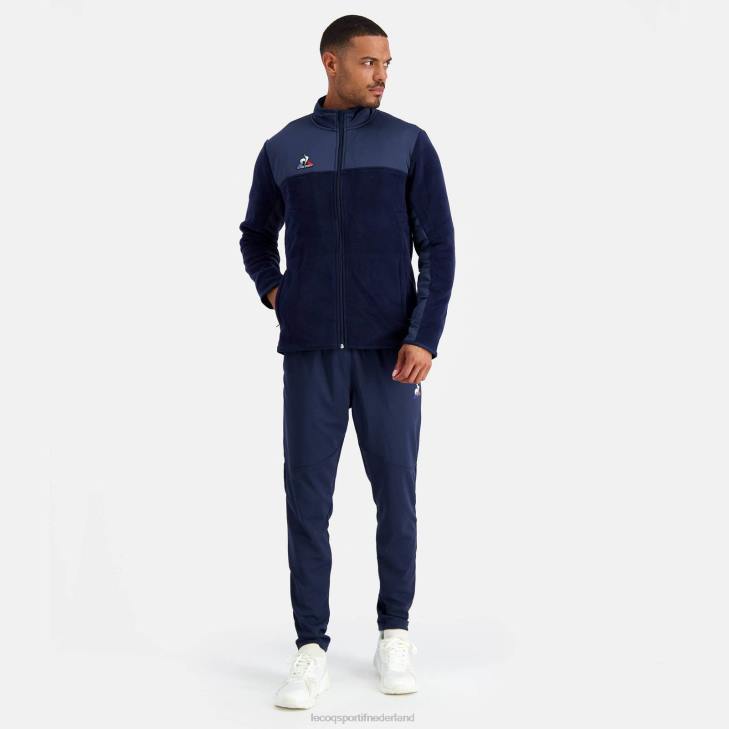 kleding LDBJ122 Heren Le Coq Sportif polaire jas blauw