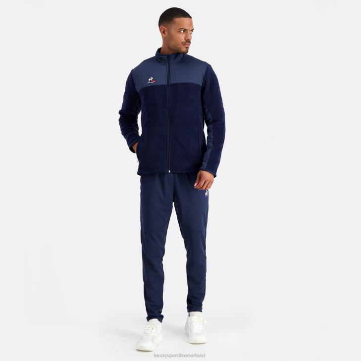 kleding LDBJ122 Heren Le Coq Sportif polaire jas blauw