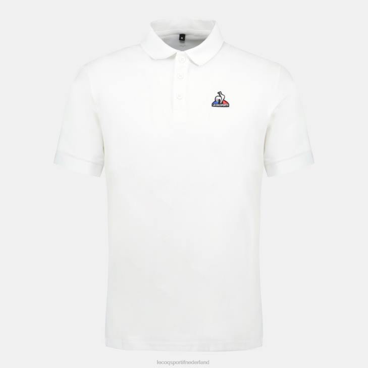 kleding LDBJ124 Heren Le Coq Sportif polo wit