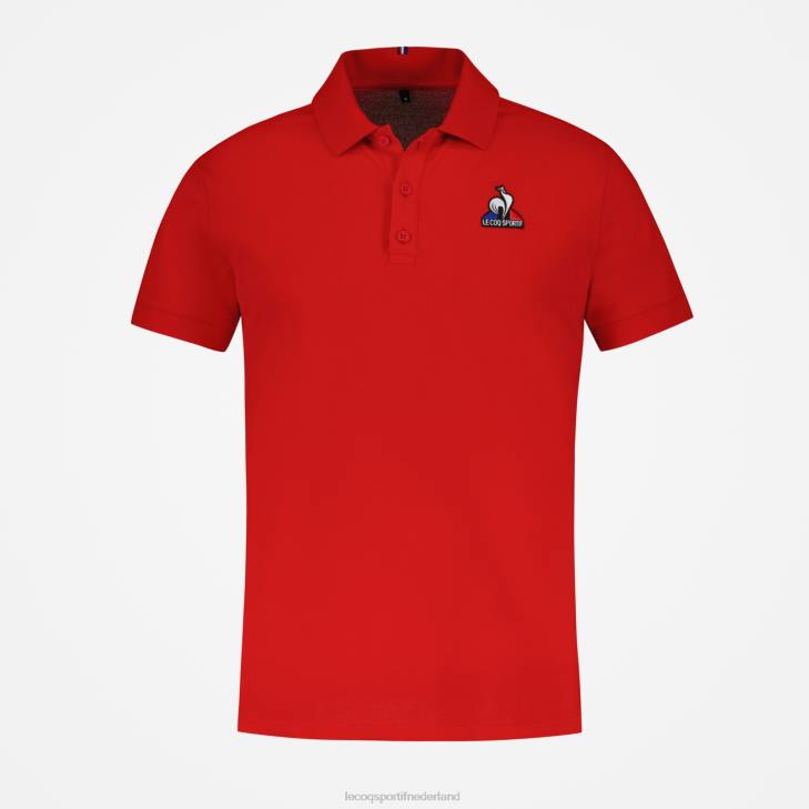 kleding LDBJ126 Heren Le Coq Sportif polo rood