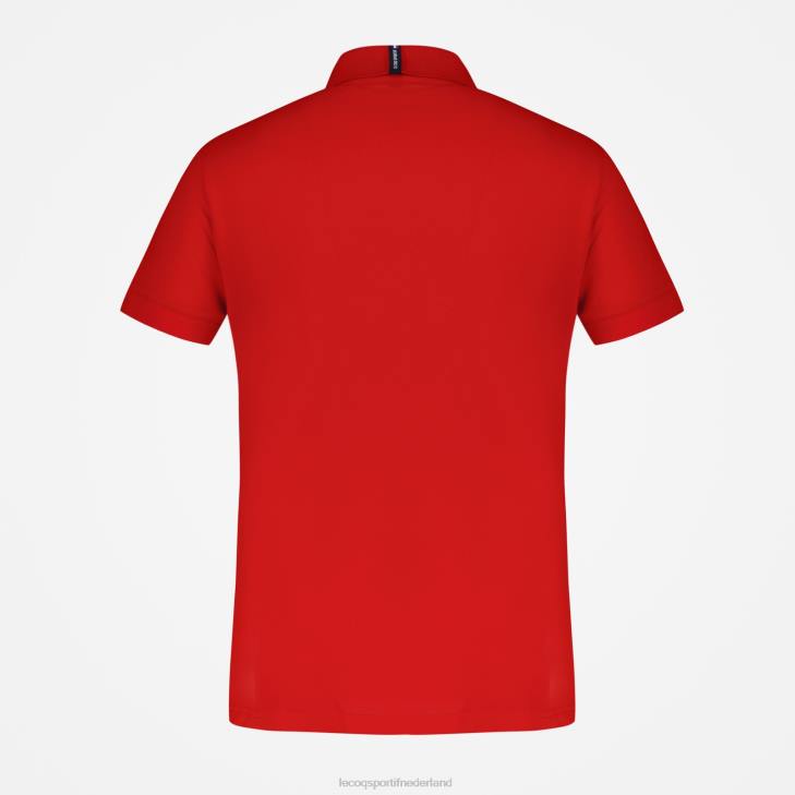 kleding LDBJ126 Heren Le Coq Sportif polo rood