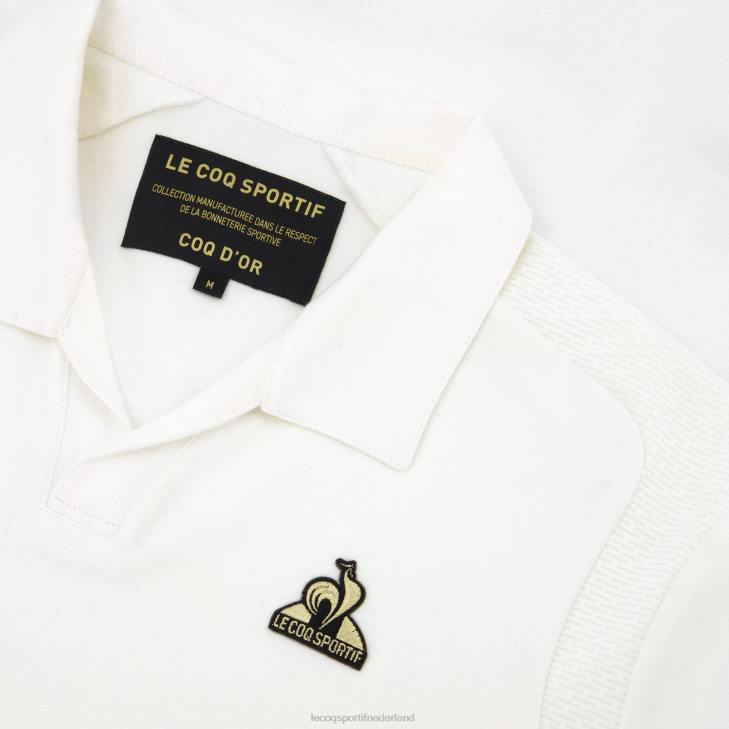 kleding LDBJ128 Heren Le Coq Sportif katoenen polo wit