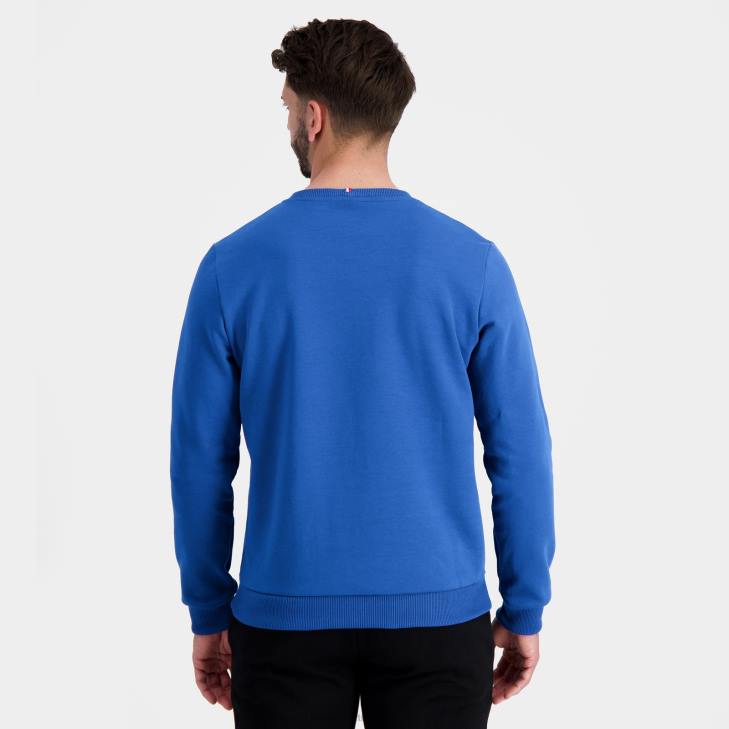 kleding LDBJ13 Heren Le Coq Sportif sweatshirt blauw
