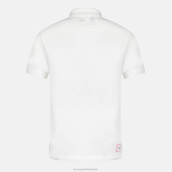 kleding LDBJ130 Heren Le Coq Sportif polo wit