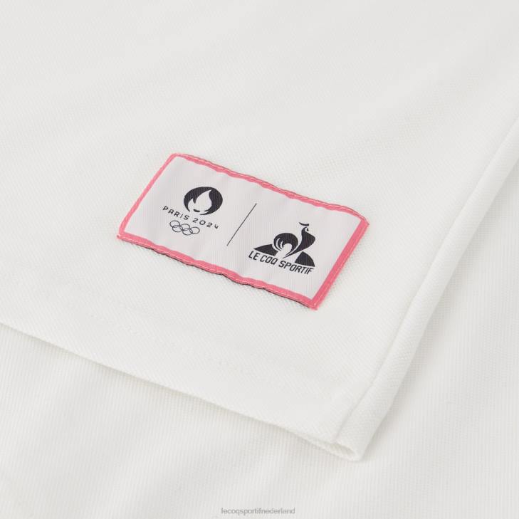kleding LDBJ130 Heren Le Coq Sportif polo wit