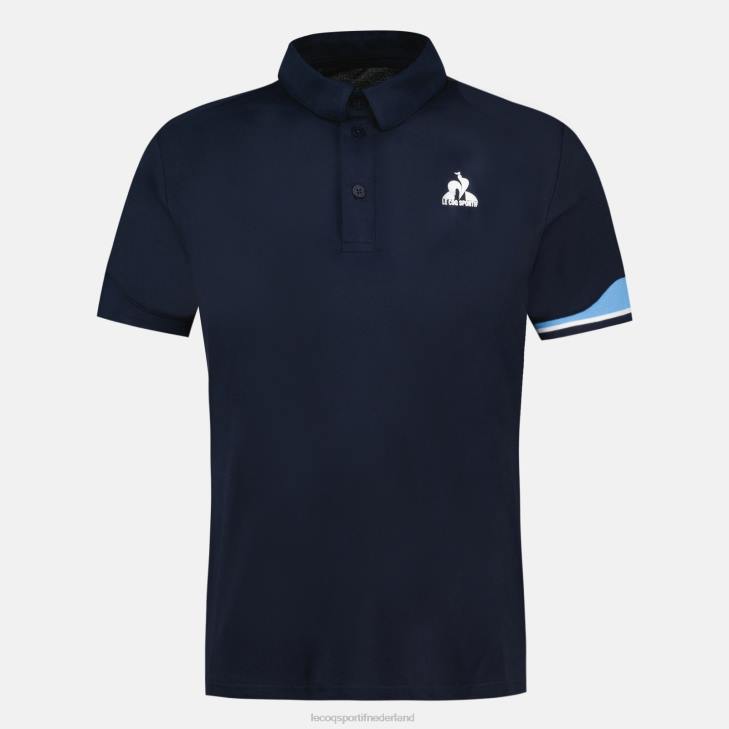 kleding LDBJ132 Heren Le Coq Sportif poloblauw