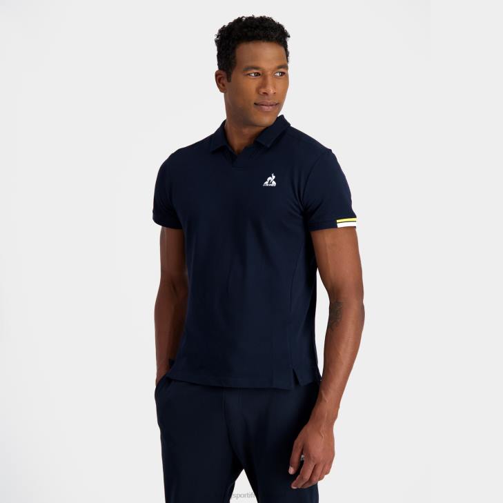 kleding LDBJ133 Heren Le Coq Sportif poloblauw