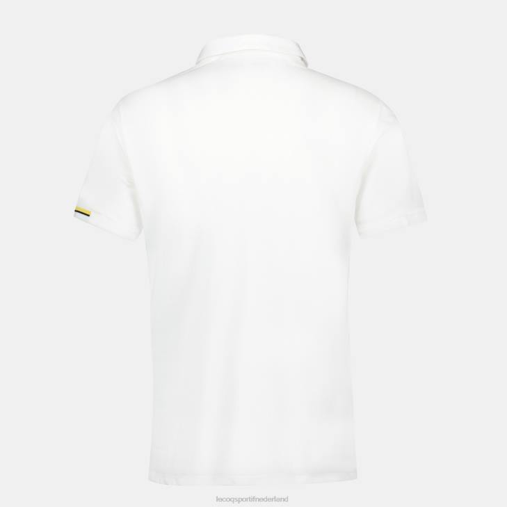 kleding LDBJ134 Heren Le Coq Sportif polo wit