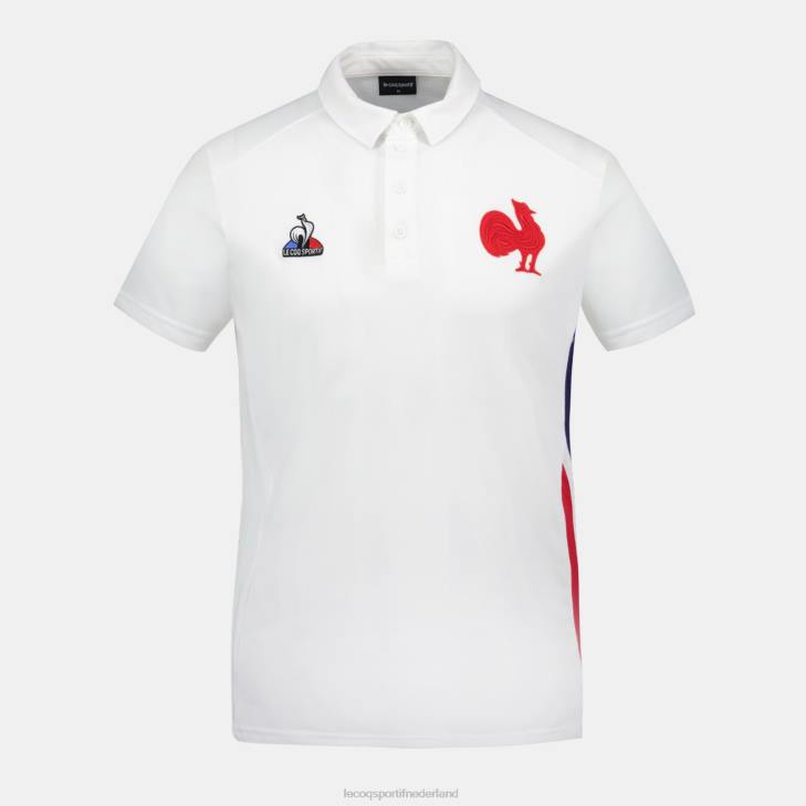 kleding LDBJ137 Heren Le Coq Sportif polo wit