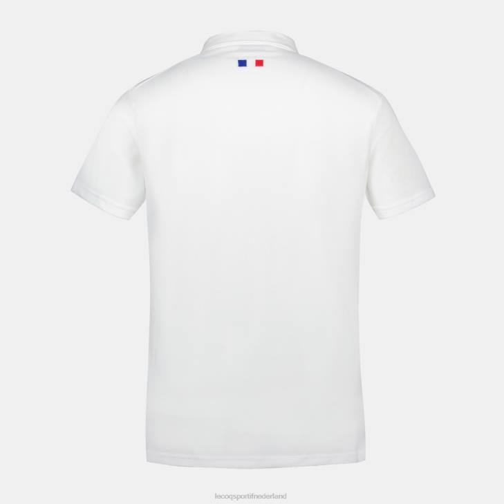 kleding LDBJ137 Heren Le Coq Sportif polo wit