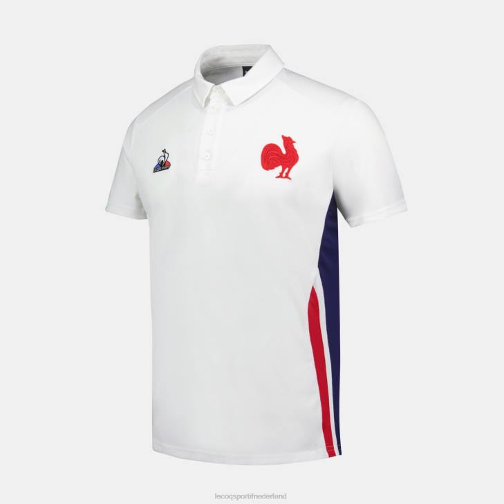 kleding LDBJ137 Heren Le Coq Sportif polo wit