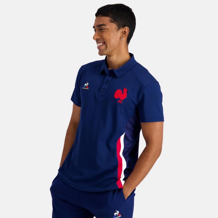 kleding LDBJ138 Heren Le Coq Sportif poloblauw