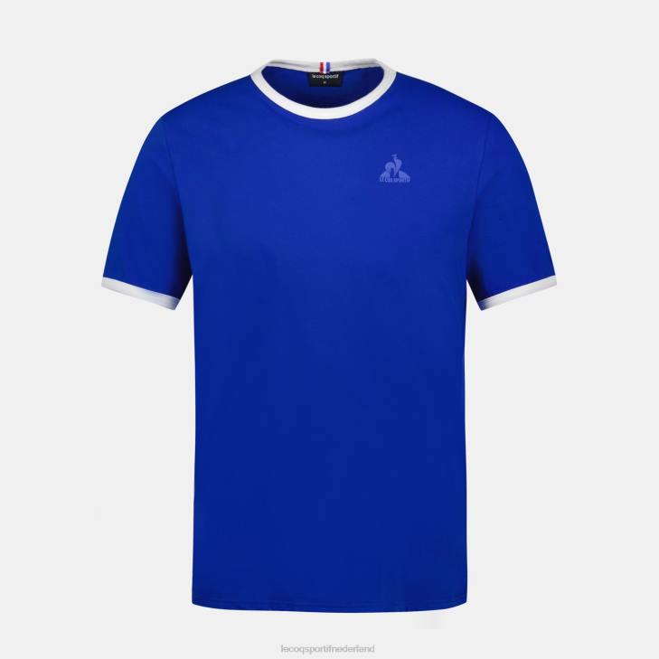 kleding LDBJ139 Heren Le Coq Sportif mode t-shirt blauw